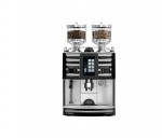 Coffee Art with 2 grinders, Matic bean hoppers, TouchIT panel with 2 extra buttons on each side, with Supersteam PEEK,  beverage outlet with handle in black
