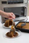 Eleven minute sticky toffee pudding in a Samsung commercial microwave