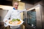 Franco Costantini with his Rational combi steamer at la Riviera