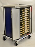 Moffat's Single Tray Service trolley delivers patient meals at Ormskirk hospital