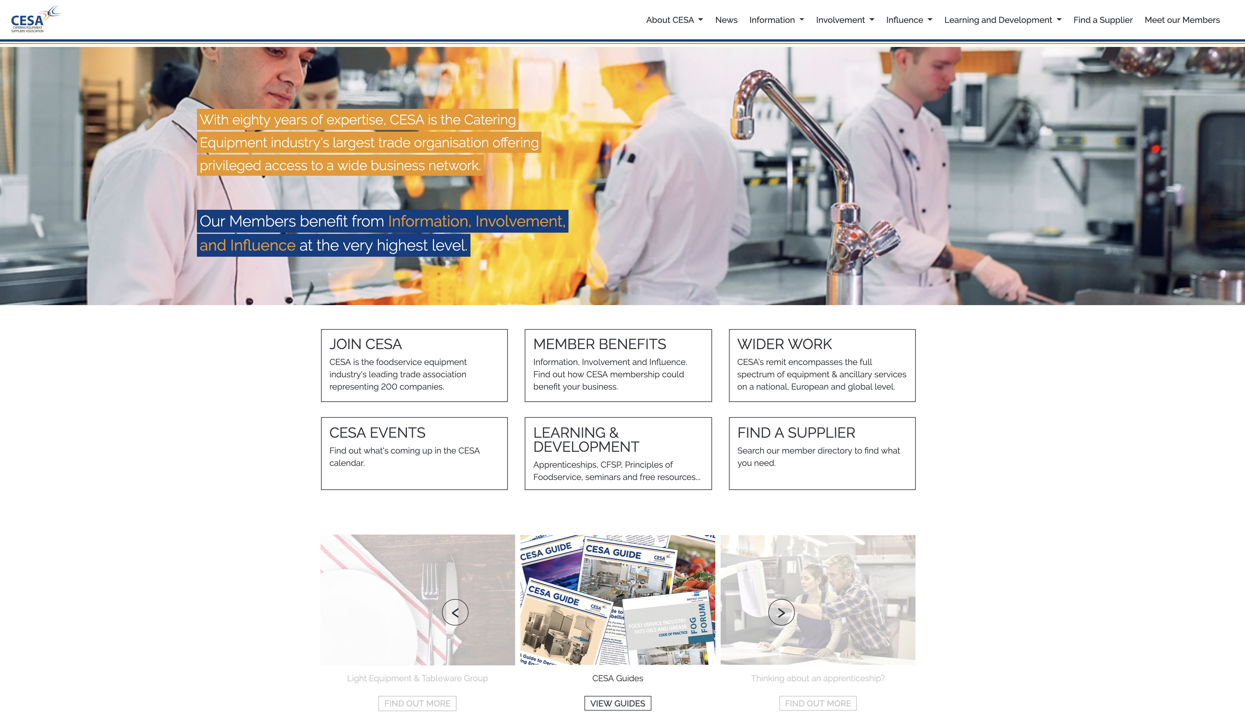CESA’s new website: ‘a resource reflecting the needs of the whole foodservice industry’