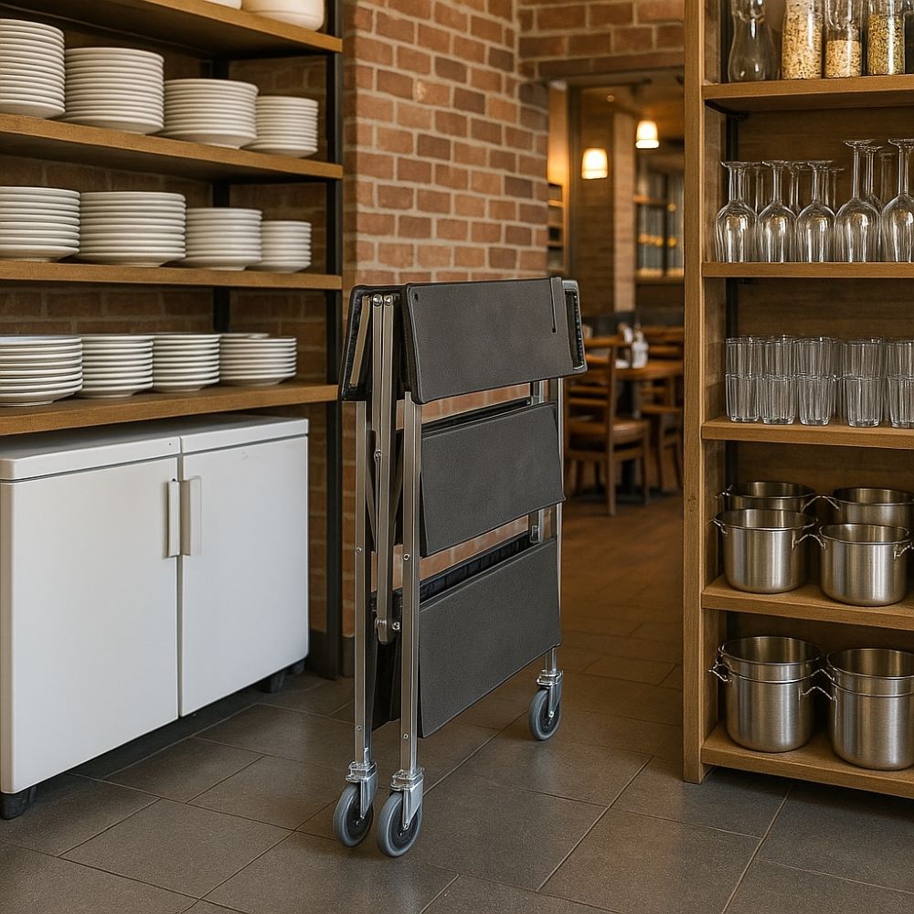 Flexible, foldable, functional – the Pujadas space-saving trolley