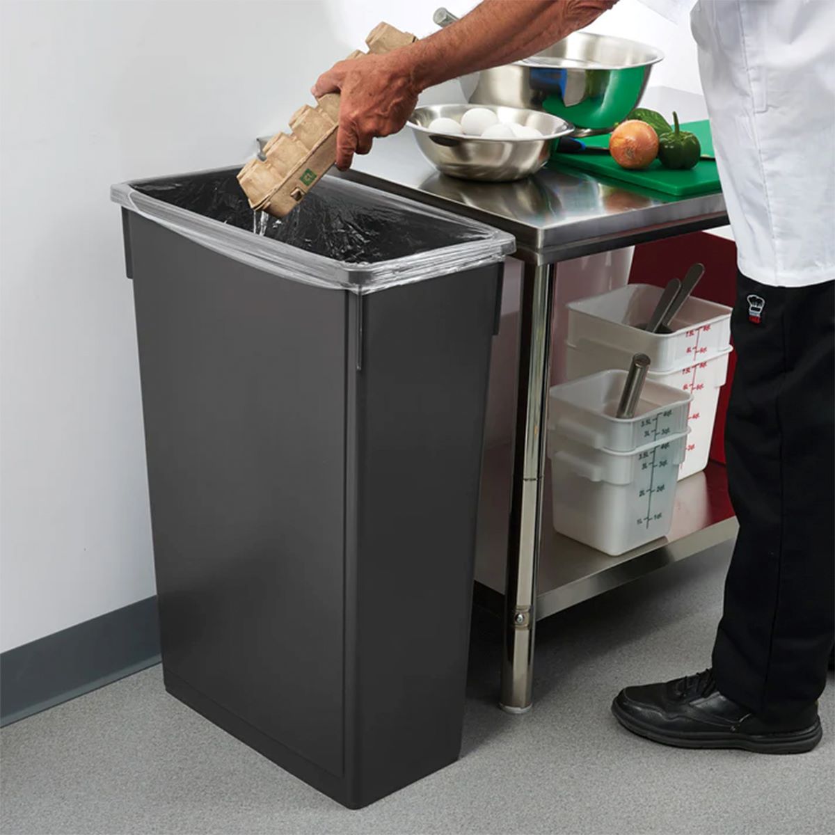 Slim bins for tight spaces