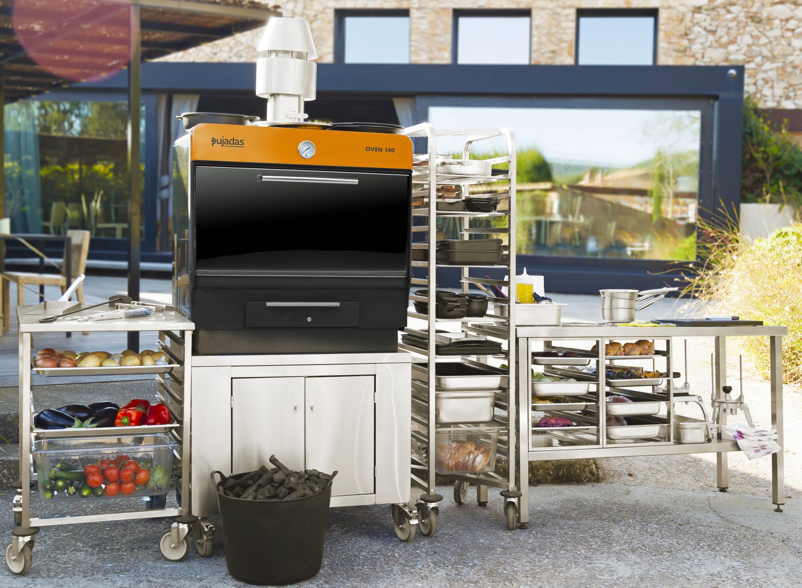Smoky flavour, no mess modern charcoal ovens