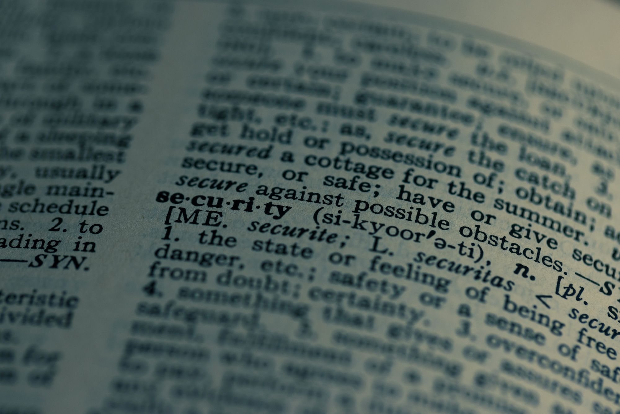 picture of a dictionary page